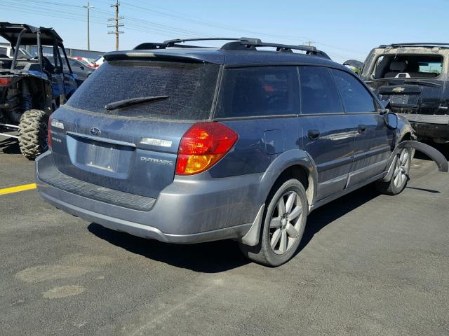 4S4BP61C767326602 - 2006 SUBARU LEGACY OUT BLUE photo 4