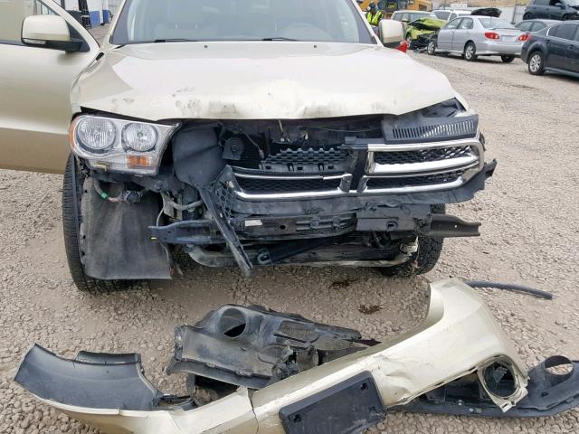 1D4RE4GG7BC742502 - 2011 DODGE DURANGO CR GOLD photo 9