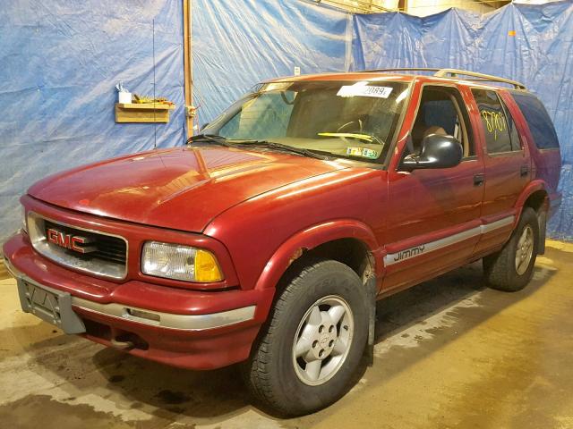 1GKDT13W9T2533962 - 1996 GMC JIMMY RED photo 2