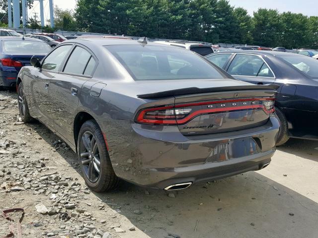 2C3CDXJG1KH589519 - 2019 DODGE CHARGER SX GRAY photo 3