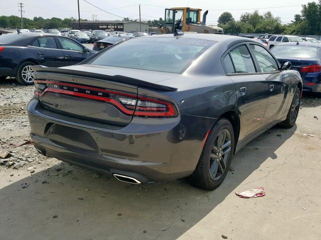 2C3CDXJG1KH589519 - 2019 DODGE CHARGER SX GRAY photo 4