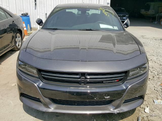 2C3CDXJG1KH589519 - 2019 DODGE CHARGER SX GRAY photo 9