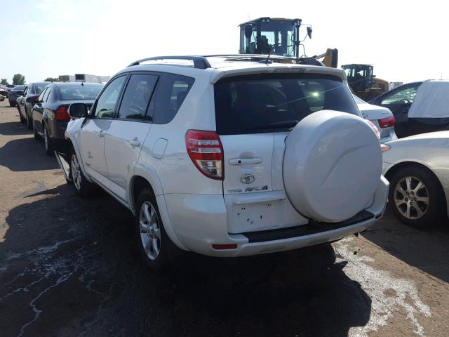 2T3DF4DV9AW038448 - 2010 TOYOTA RAV4 LIMIT WHITE photo 3