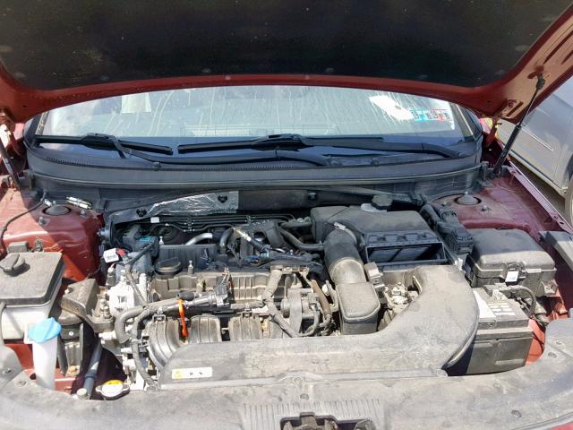 5NPE34AF2FH027008 - 2015 HYUNDAI SONATA SPO RED photo 7