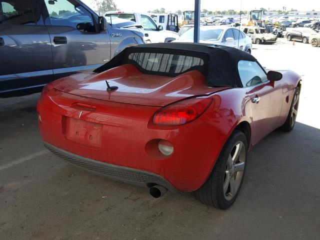 1G2MC35B08Y132987 - 2008 PONTIAC SOLSTICE RED photo 4