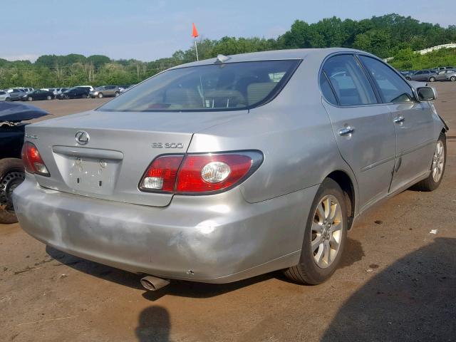 JTHBF30G430104774 - 2003 LEXUS ES 300 GRAY photo 4