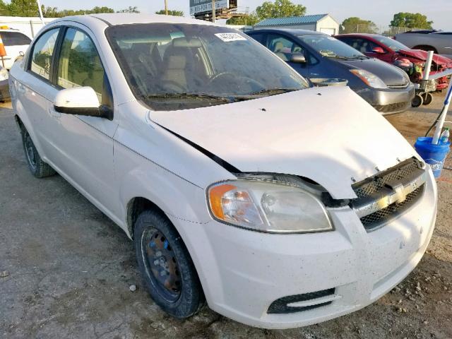 KL1TD5DE3AB123051 - 2010 CHEVROLET AVEO LS WHITE photo 1