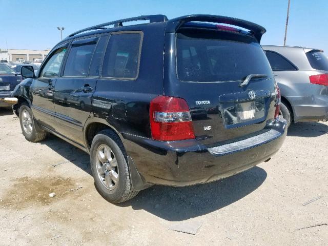 JTEDP21A260098873 - 2006 TOYOTA HIGHLANDER BLACK photo 3