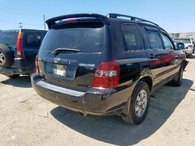 JTEDP21A260098873 - 2006 TOYOTA HIGHLANDER BLACK photo 4