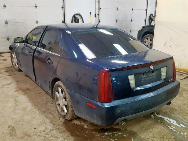 1G6DW677850134058 - 2005 CADILLAC STS BLUE photo 3