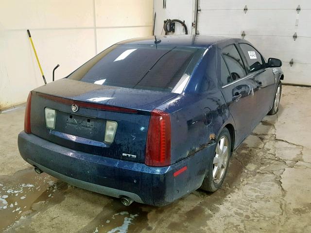 1G6DW677850134058 - 2005 CADILLAC STS BLUE photo 4