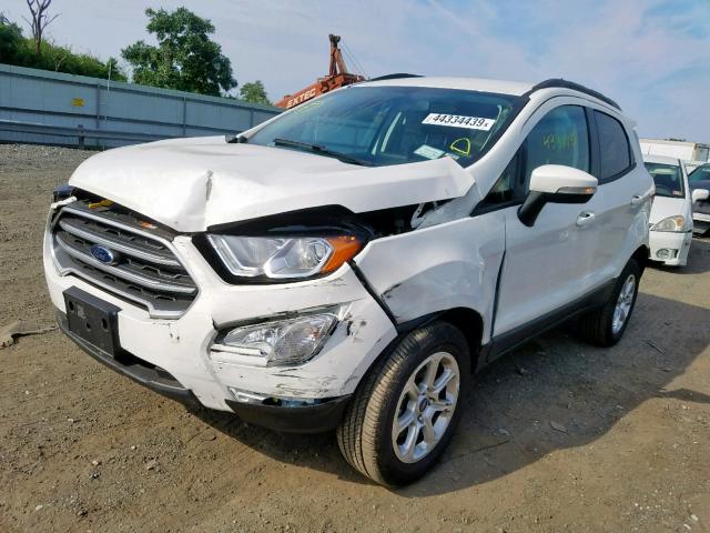 MAJ6S3GL0KC264400 - 2019 FORD ECOSPORT S WHITE photo 2