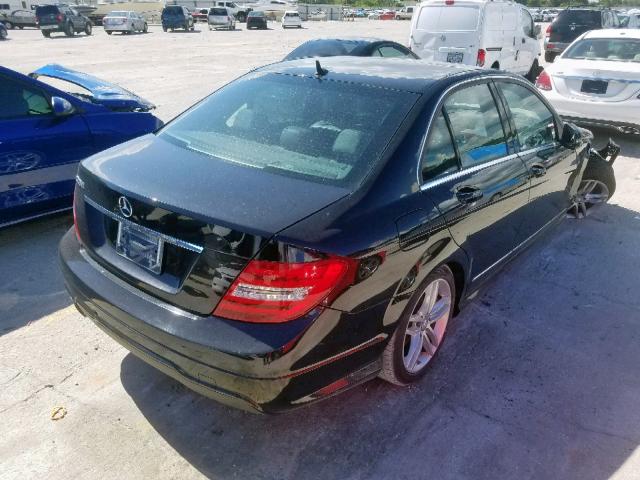 WDDGF4HB8DR265279 - 2013 MERCEDES-BENZ C 250 BLACK photo 4