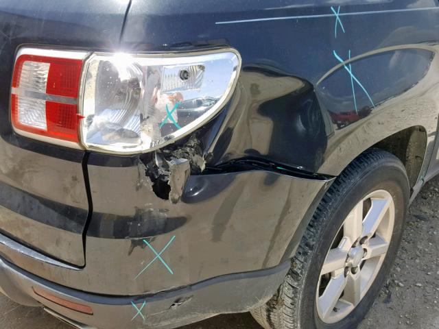 5GZER33718J175190 - 2008 SATURN OUTLOOK XR შავი ფოტო 9