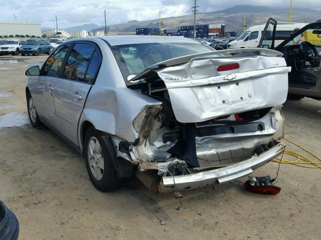 1G1ZT52835F274577 - 2005 CHEVROLET MALIBU LS Gümüş foto 3