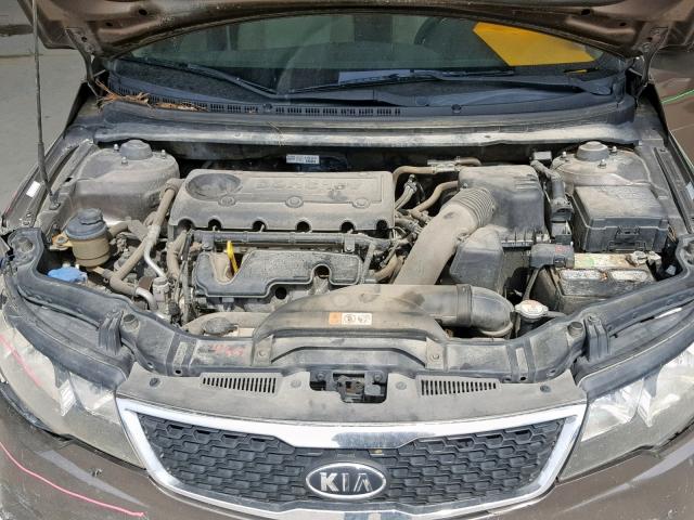 KNAFU4A26D5666596 - 2013 KIA FORTE EX BROWN photo 7