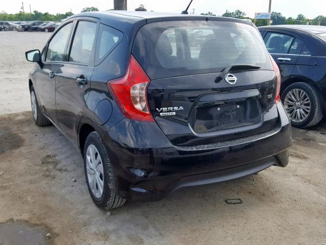 3N1CE2CP4JL370295 - 2018 NISSAN VERSA NOTE BLACK photo 3