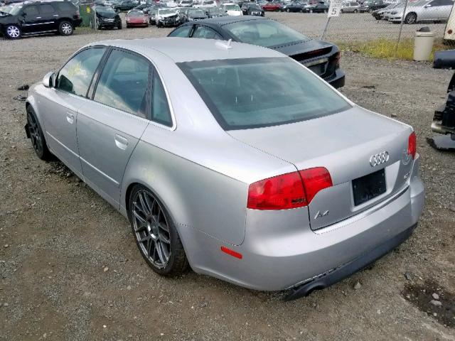 WAUDF68E25A448340 - 2005 AUDI A4 2.0T QU SILVER photo 3