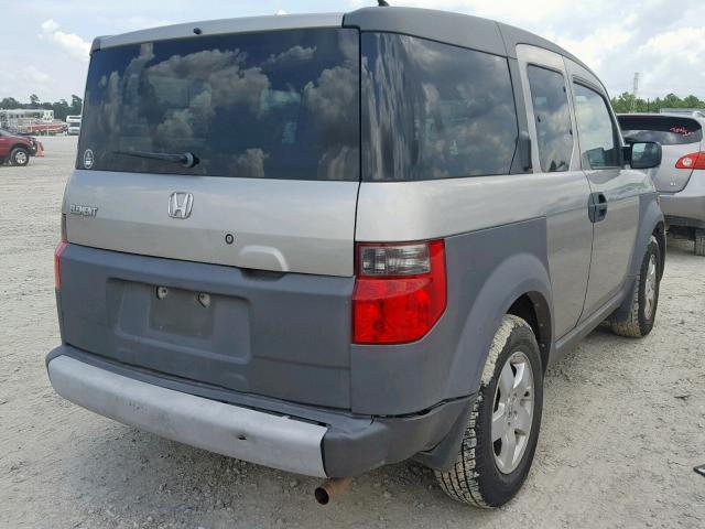 5J6YH28544L013419 - 2004 HONDA ELEMENT EX GRAY photo 4