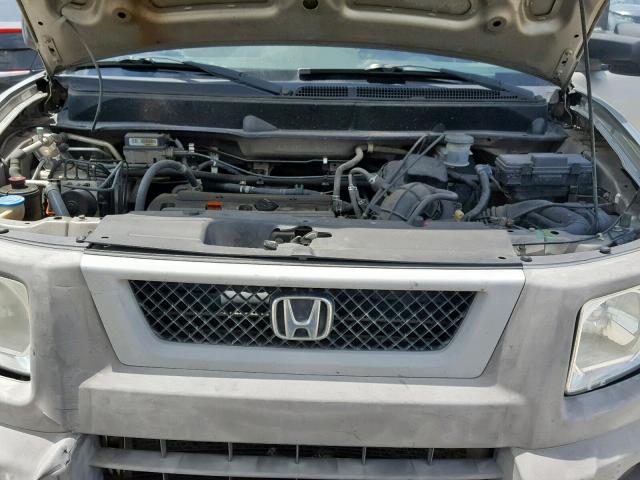 5J6YH28544L013419 - 2004 HONDA ELEMENT EX GRAY photo 7