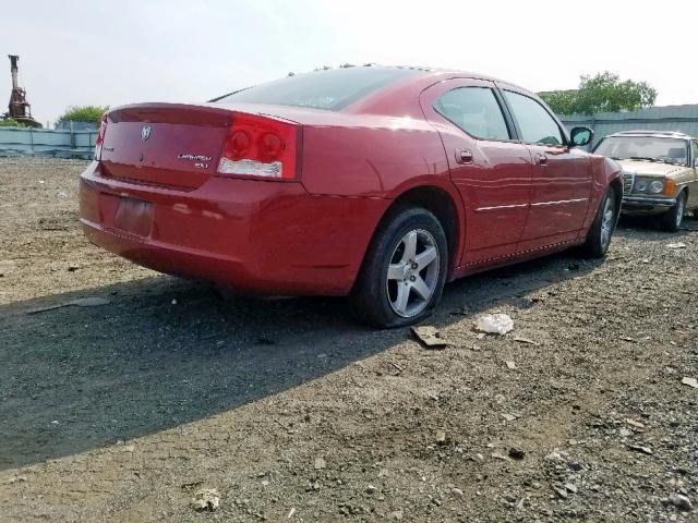 2B3CA3CVXAH108708 - 2010 DODGE CHARGER SX RED photo 4