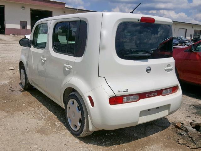 JN8AZ28R69T130924 - 2009 NISSAN CUBE BASE WHITE photo 3