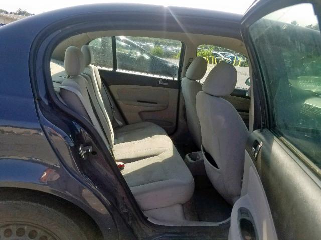 1G1AT58H597171780 - 2009 CHEVROLET COBALT LT GRAY photo 6