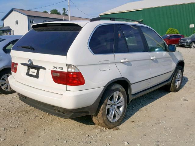 5UXFB53504LV08643 - 2004 BMW X5 4.4I WHITE photo 4