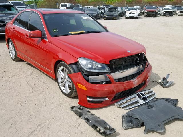 WDDGF4HB6DR252479 - 2013 MERCEDES-BENZ C 250 RED photo 1