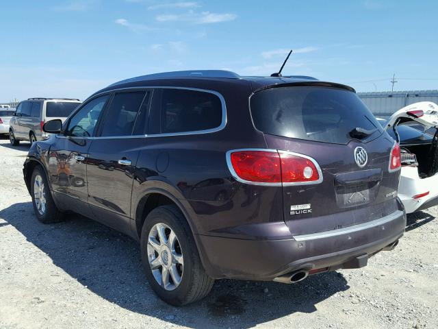 5GAER23099J126033 - 2009 BUICK ENCLAVE CX BURGUNDY photo 3