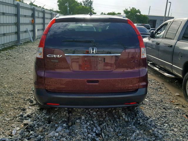 5J6RM3H79CL024566 - 2012 HONDA CR-V EXL RED photo 9