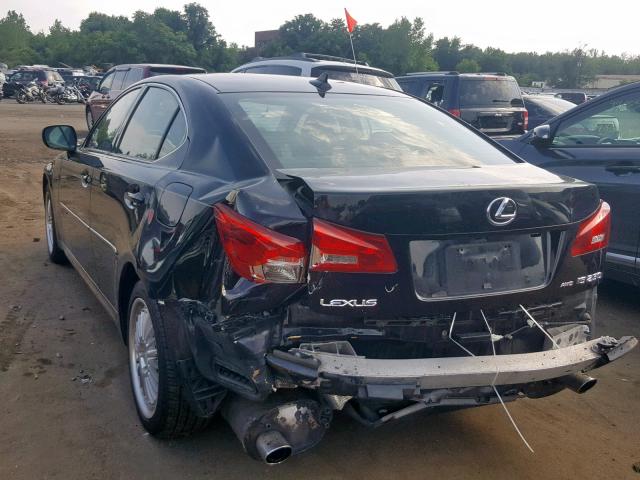 JTHCK262682024586 - 2008 LEXUS IS 250 BLACK photo 3