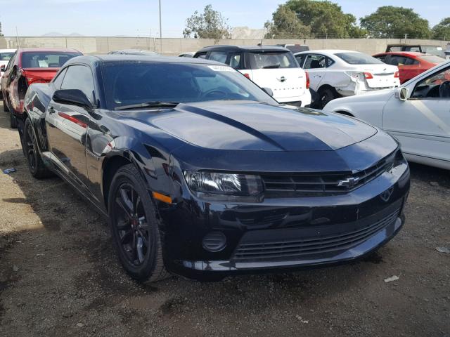 2G1FE1E3XE9246709 - 2014 CHEVROLET CAMARO LS BLACK photo 1