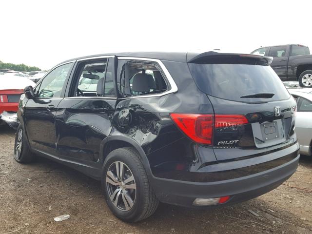 5FNYF6H73HB080154 - 2017 HONDA PILOT EXLN BLACK photo 3