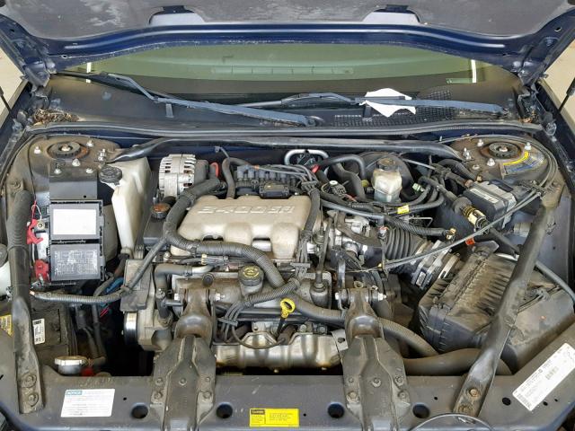 2G1WF55E619246397 - 2001 CHEVROLET IMPALA BLUE photo 7