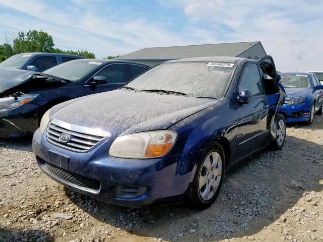 KNAFE121475436500 - 2007 KIA SPECTRA EX BLUE photo 2