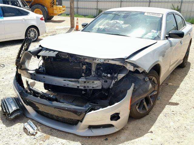 2C3CDXBG3KH615388 - 2019 DODGE CHARGER SX SILVER photo 2