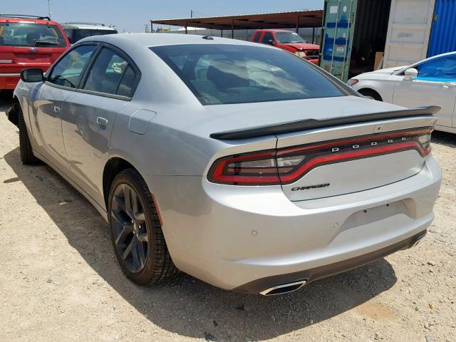 2C3CDXBG3KH615388 - 2019 DODGE CHARGER SX SILVER photo 3