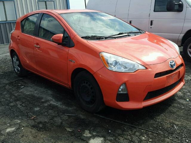 JTDKDTB34C1026346 - 2012 TOYOTA PRIUS C ORANGE photo 1