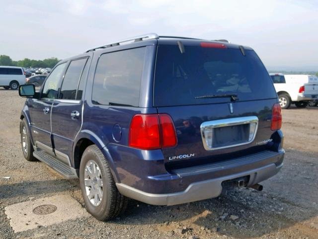 5LMFU28R74LJ29573 - 2004 LINCOLN NAVIGATOR BLUE photo 3