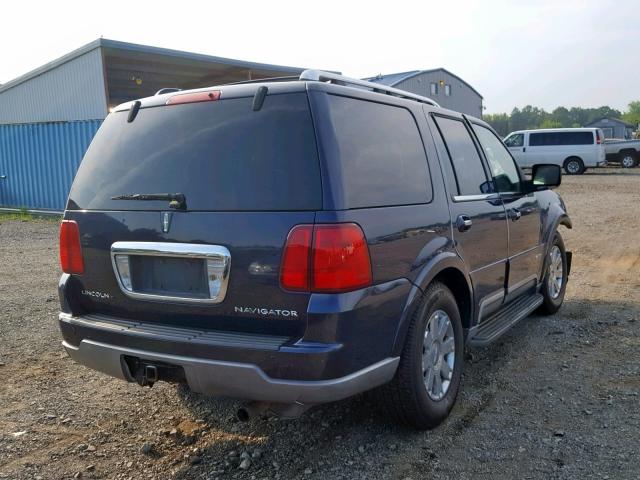 5LMFU28R74LJ29573 - 2004 LINCOLN NAVIGATOR BLUE photo 4