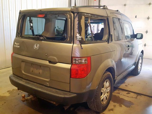 5J6YH28708L010802 - 2008 HONDA ELEMENT EX BROWN photo 4