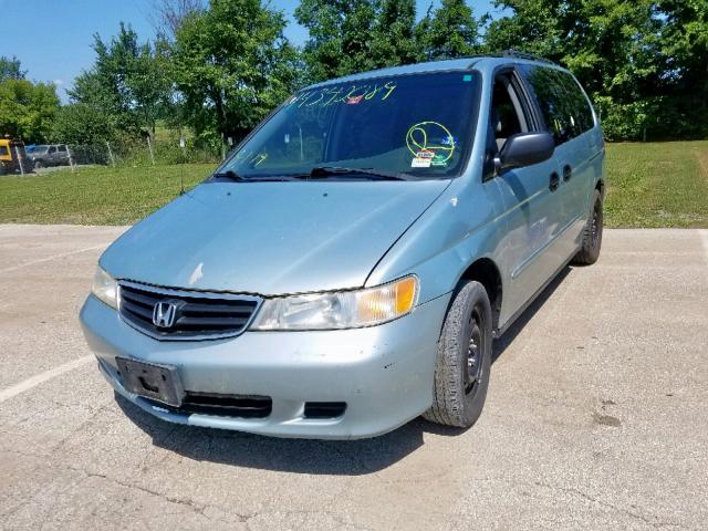 5FNRL18583B146219 - 2003 HONDA ODYSSEY LX BLUE photo 2