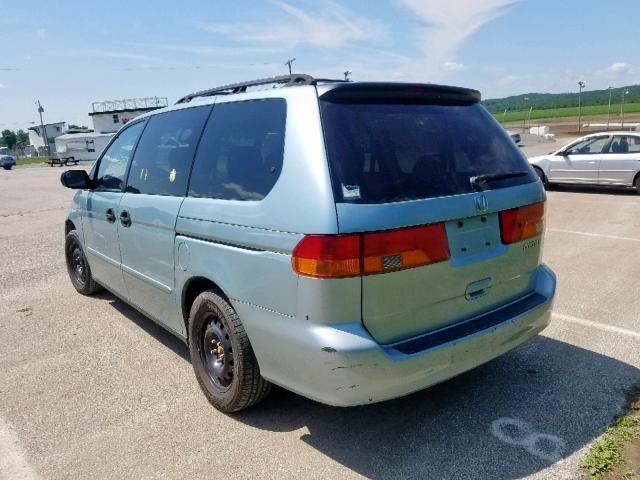 5FNRL18583B146219 - 2003 HONDA ODYSSEY LX BLUE photo 3