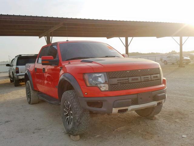 1FTFW1R65CFC95796 - 2012 FORD F150 SVT R RED photo 1