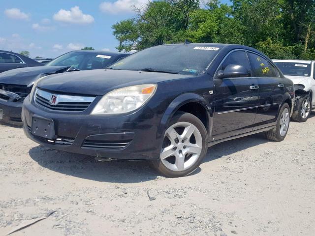 1G8ZS57B58F197577 - 2008 SATURN AURA XE BLACK photo 2