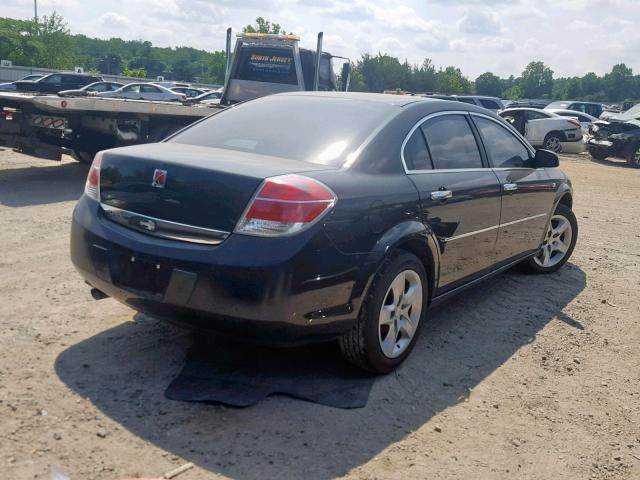 1G8ZS57B58F197577 - 2008 SATURN AURA XE BLACK photo 4