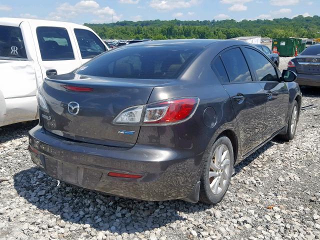 JM1BL1V71C1692408 - 2012 MAZDA 3 I GRAY photo 4