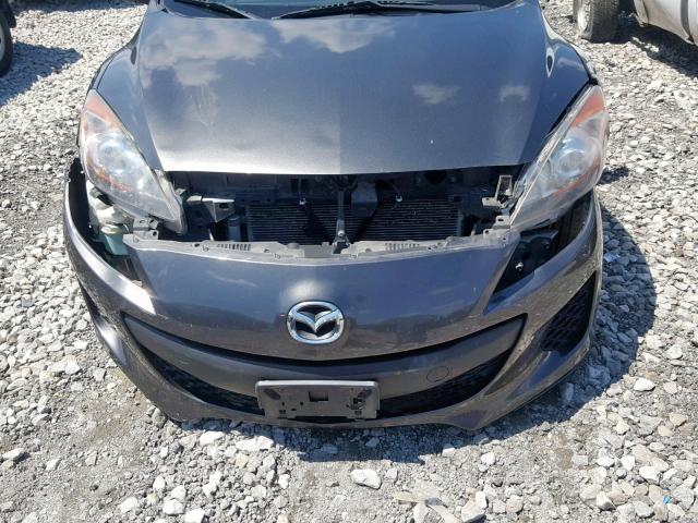 JM1BL1V71C1692408 - 2012 MAZDA 3 I GRAY photo 9