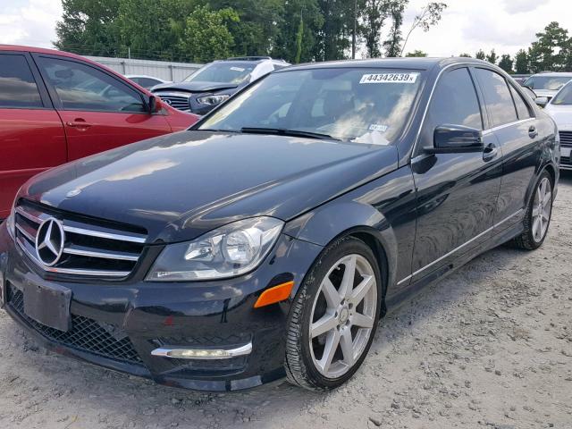 WDDGF4HB0EA957293 - 2014 MERCEDES-BENZ C 250 BLACK photo 2